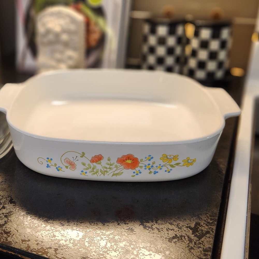Original Corningware Wildflower Casserole Dishes - Picture 4 of 9